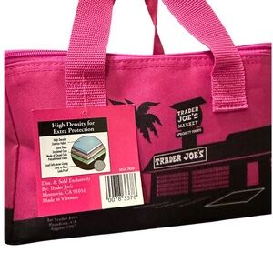 Trader Joe's Vibrant mini Pink  Tote Bag